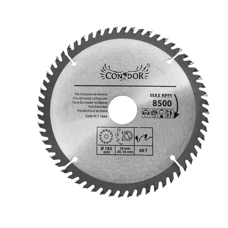 Piła tarczowa do drewna: 185 mm x 60 T CON-TCT-1856 Condor