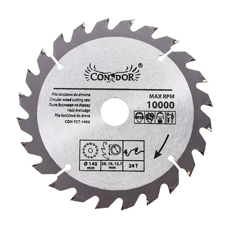 Piła tarczowa do drewna: 140 mm x 24 T CON-TCT-1402 Condor*