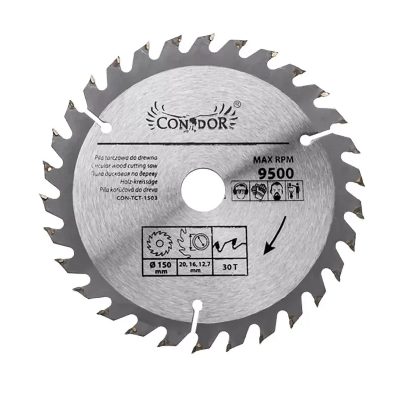 Piła tarczowa do drewna: 150 mm x 30 T CON-TCT-1503 Condor