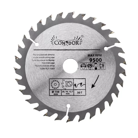 Piła tarczowa do drewna: 150 mm x 30 T CON-TCT-1503 Condor