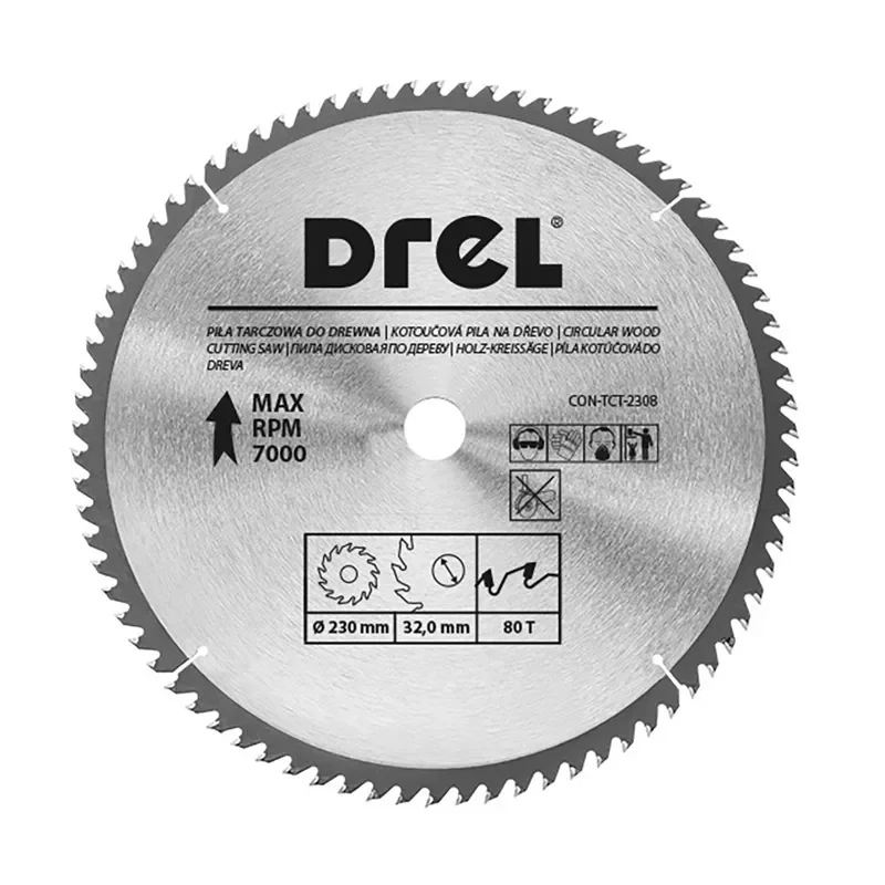 Piła tarczowa do drewna 230 mm x 80 T CON-TCT-2308 Condor