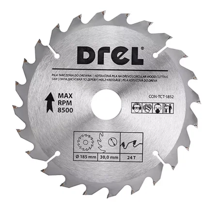 Piła tarczowa do drewna: 185 mm x 24 T CON-TCT-1852 Condor*