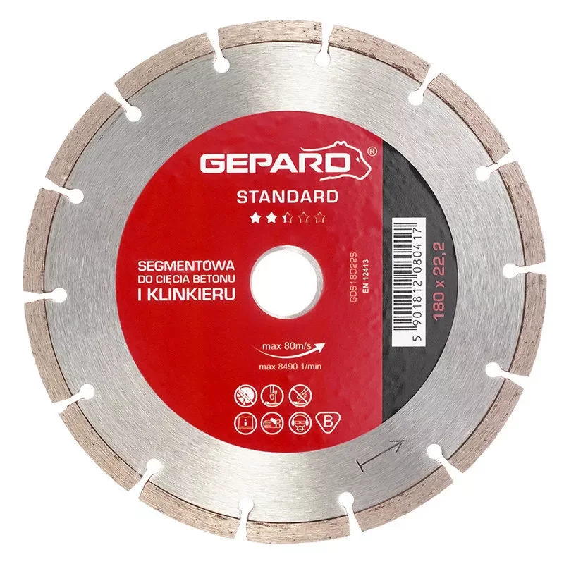 Tarcza diamentowa segmentowa 180 STANDARD GEPARD
