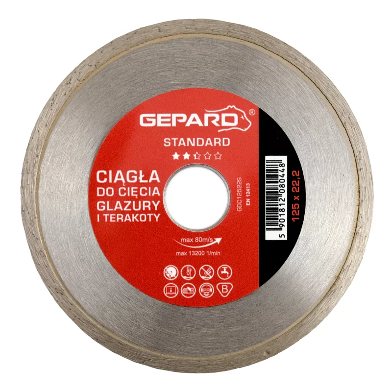 Tarcza diamentowa ciągła 125 STANDARD GEPARD