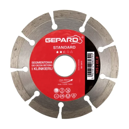Tarcza diamentowa segmentowa 125 STANDARD GEPARD