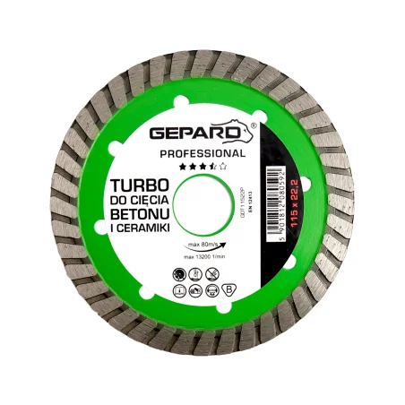 Tarcza diamentowa turbo 115 PROFESSIONAL GEPARD
