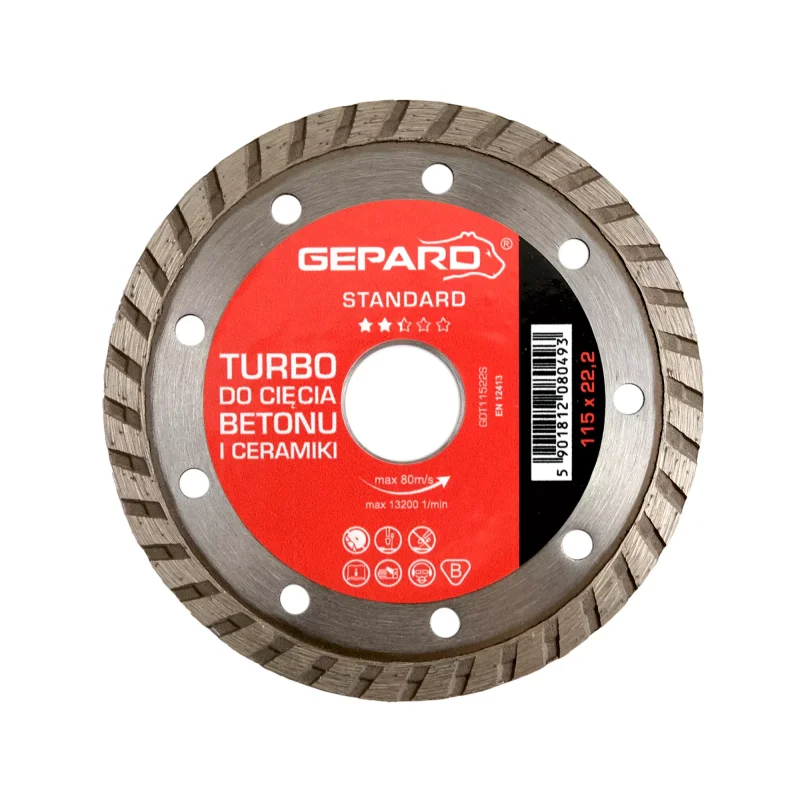 Tarcza diamentowa turbo 115 STANDARD GEPARD