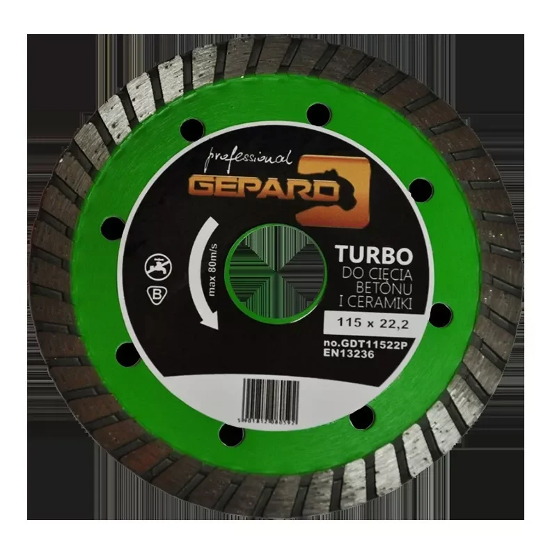 Tarcza diamentowa turbo 125 PROFESSIONAL GEPARD
