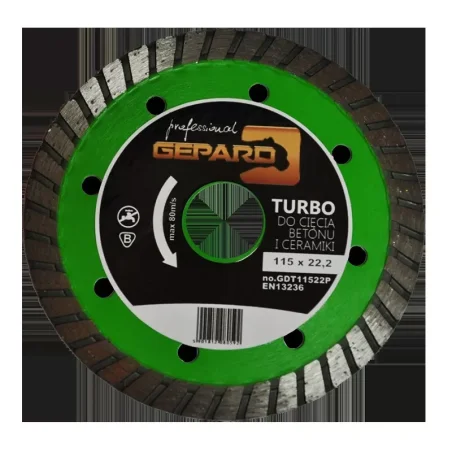 Tarcza diamentowa turbo 125 PROFESSIONAL GEPARD
