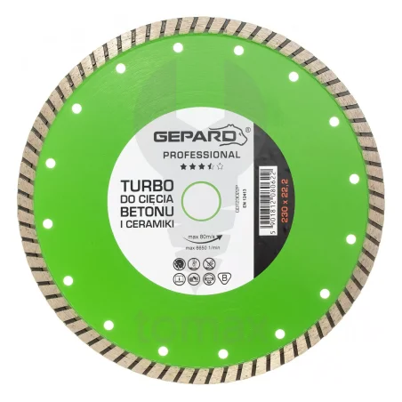 Tarcza diamentowa turbo 230 PROFESSIONAL GEPARD