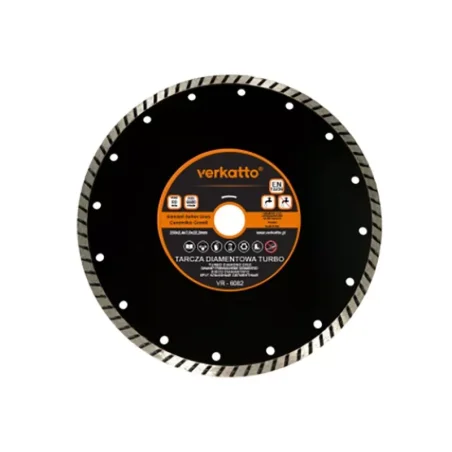 tarcza diamentowa TURBO 230x2.6x7.0x22.2mm