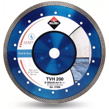 Tarcza diamentowa do materiałów twardych Turbo Viper (TVA) 230 SUPERPRO 31933 RUBI