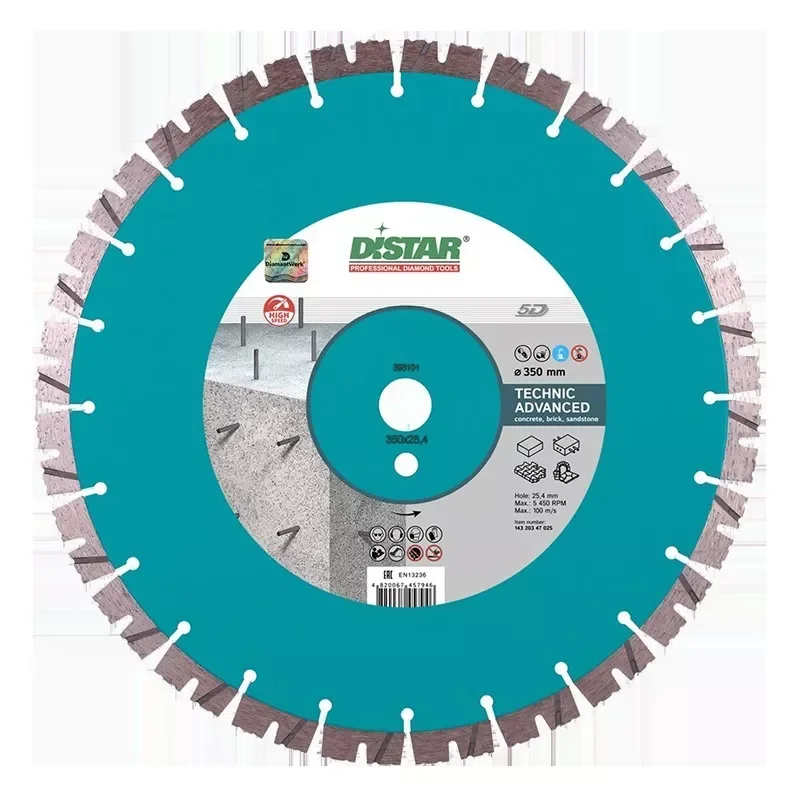 Tarcza diamentowa wielozadaniowa Technic Advanced 300x3,0/2,0x15x25,4 DISTAR 5D do cięcia betonu o słabym i średnim poziomie zbr