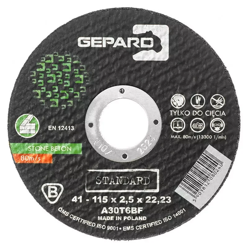 Tarcza do betonu 41 98C 115x2,5x22,2 GEPARD STANDARD (beton)