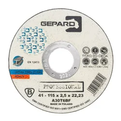 Tarcza do metalu 41 95A 115x2.5x22 GEPARD PROFESSIONAL