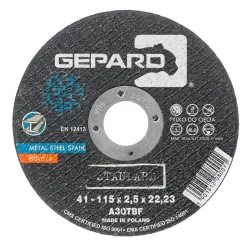 Tarcza do metalu 41 95A 115x2.5x22 GEPARD STANDARD