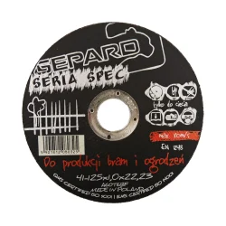 Tarcza do metalu 41 95A 125x1,0x22 GEPARD SPEC Bramy i Ogrodzenia