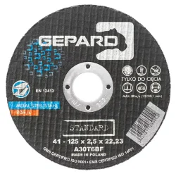 Tarcza do metalu 41 95A 125x2,5x22 GEPARD STANDAD
