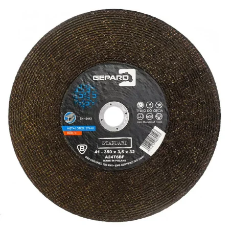Tarcza do metalu 41 95A 350x3,5x32 GEPARD STANDARD