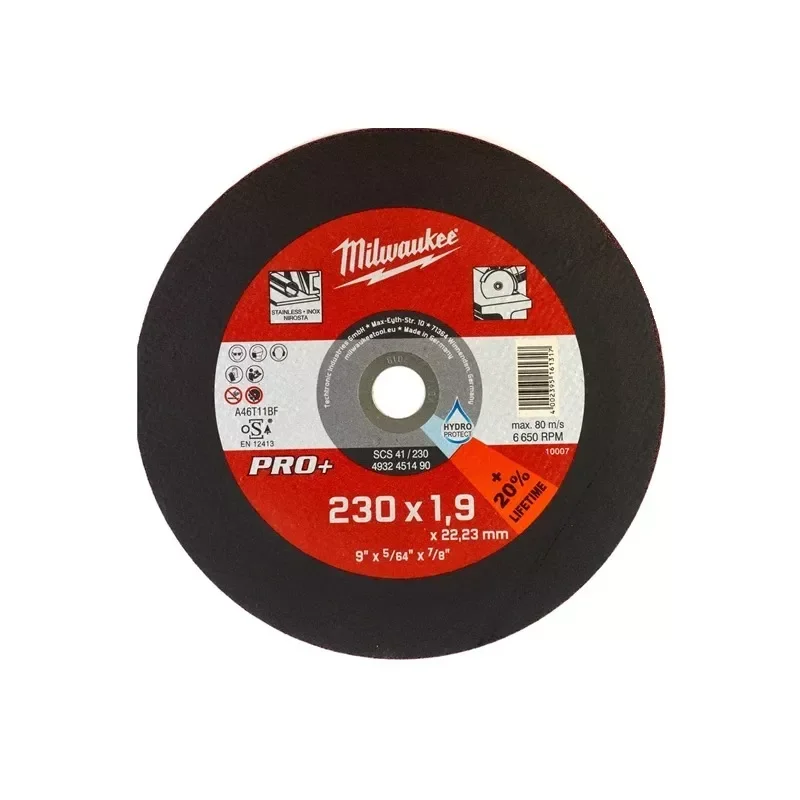 Tarcza do metalu płaska 230X1,9 PRO+ Milwaukee