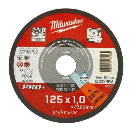 Tarcza do metalu płaska 125X1 PRO+ Milwaukee