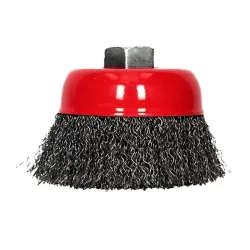 Szczotka doczołowa M14, drut falowany 60mm Verkatto