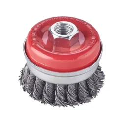 Szczotka doczołowa M14, drut skręcany 60mm Verkatto