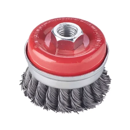 Szczotka doczołowa M14, drut skręcany 60mm Verkatto