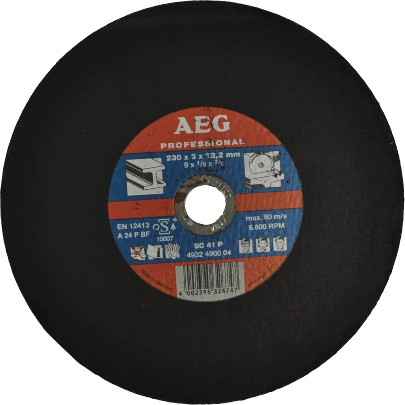 TARCZA DO STALI INOX 230x22.2x3.0 AEG