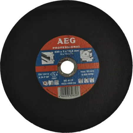 TARCZA DO STALI INOX 230x22.2x3.0 AEG