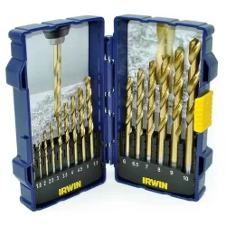 Zestaw 15 wierteł do metalu HSS tytan w kasecie modułowej Small Tough Case:1,5-10,0mm IRWIN