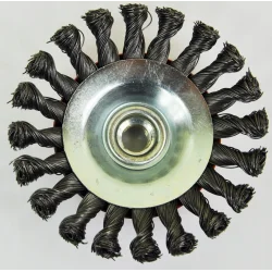 Szczotka stożkowa 100x13mm drut stalowy splatany 0