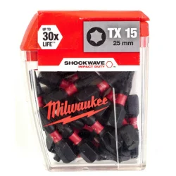 Bity udarowe Shockwave CD TX15 25mm-25szt. Milwaukee