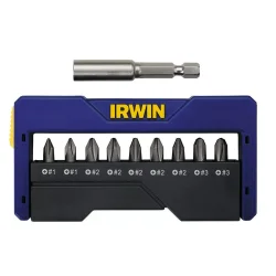 Zestaw 9 bitów-końcówek z uchwytem magnetycznym: 2xPh1/5xPh2/2xPh3,uchwyt magnetyczny IRWIN