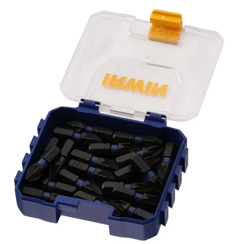 Zestaw 20 bitów udarowych PZ2 25mm w kasecie modułowej Small Bulk Storage IRWIN