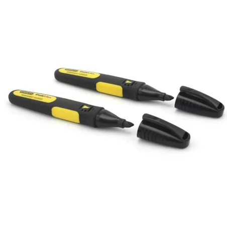 Marker ścięty XL kolor czarny (2szt) STANLEY FatMax (op.zb.12szt)