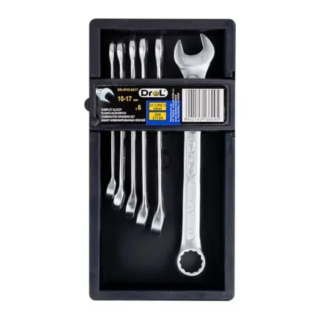 Klucze płasko-oczkowe 10-17 mm 6 szt.