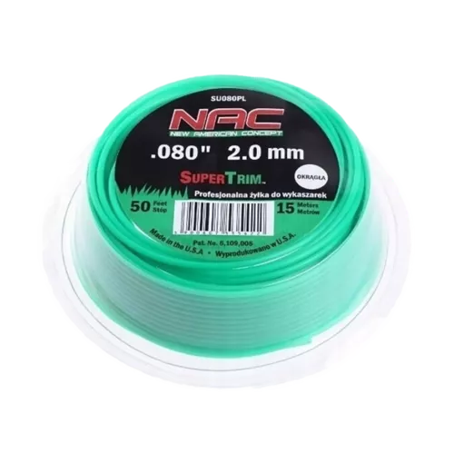 Żyłka tnąca okrągła 2,0mm/15m SU080PL NAC