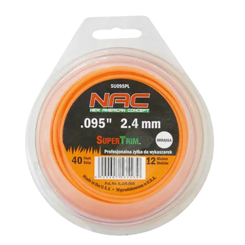 Żyłka tnąca okrągła 2,4mm/12mb SU095PL NAC