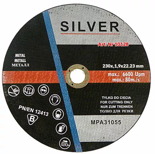 Tarcza do cięcia metalu 230x1,9 Silver