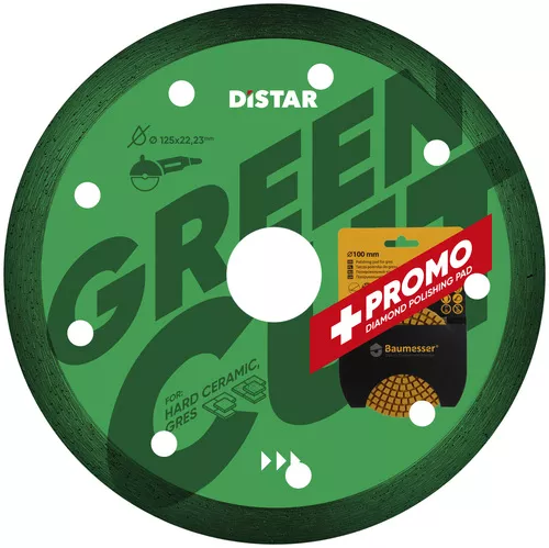 Tarcza diamentowa DECOR SLIM 125x1,2x8x22,23mm seria Green Cut DISTAR