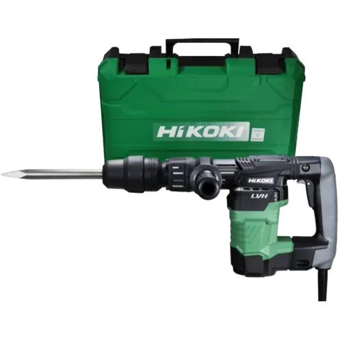 MŁOT Wyburzeniowy SDS-MAX H41MB2 WSZ , 950 W, 10J, 5,24 KG , 3000 udar/min
LVH - antywibracja w rękojeści, walizka HIKOKI