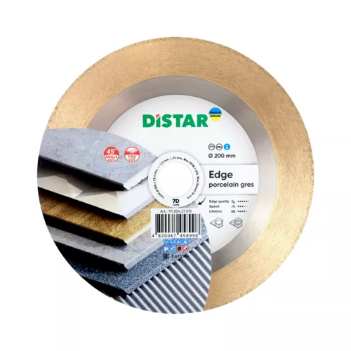 Tarcza diamentowa 200x1,4x25,4mm EDGE wysoka jakość cięcia pod kątem Distar 7D