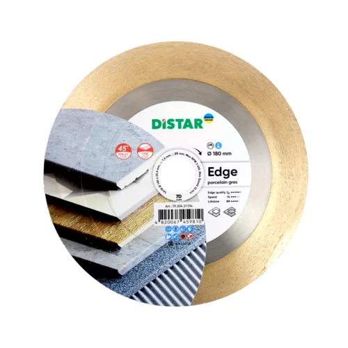 Tarcza diamentowa 180x1,4x25,4mm EDGE wysoka jakość cięcia pod kątem Distar 7D