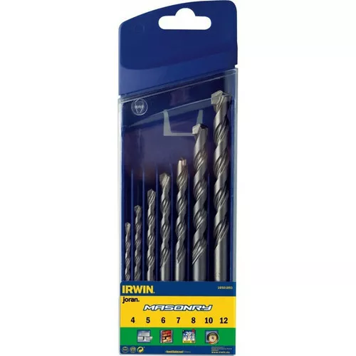 Zestaw 7 wierteł do betonu MASONRY: 4, 5, 6, 7, 8, 10, 12 mm IRWIN