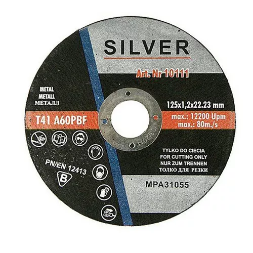 Tarcza do metalu 125 x 1,0 mm SILVER 10110